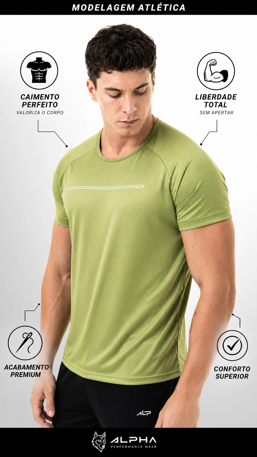 Modelagem Atlética: Caimento Perfeito, Liberdade Total, Acabamento Premium e Conforto Superior